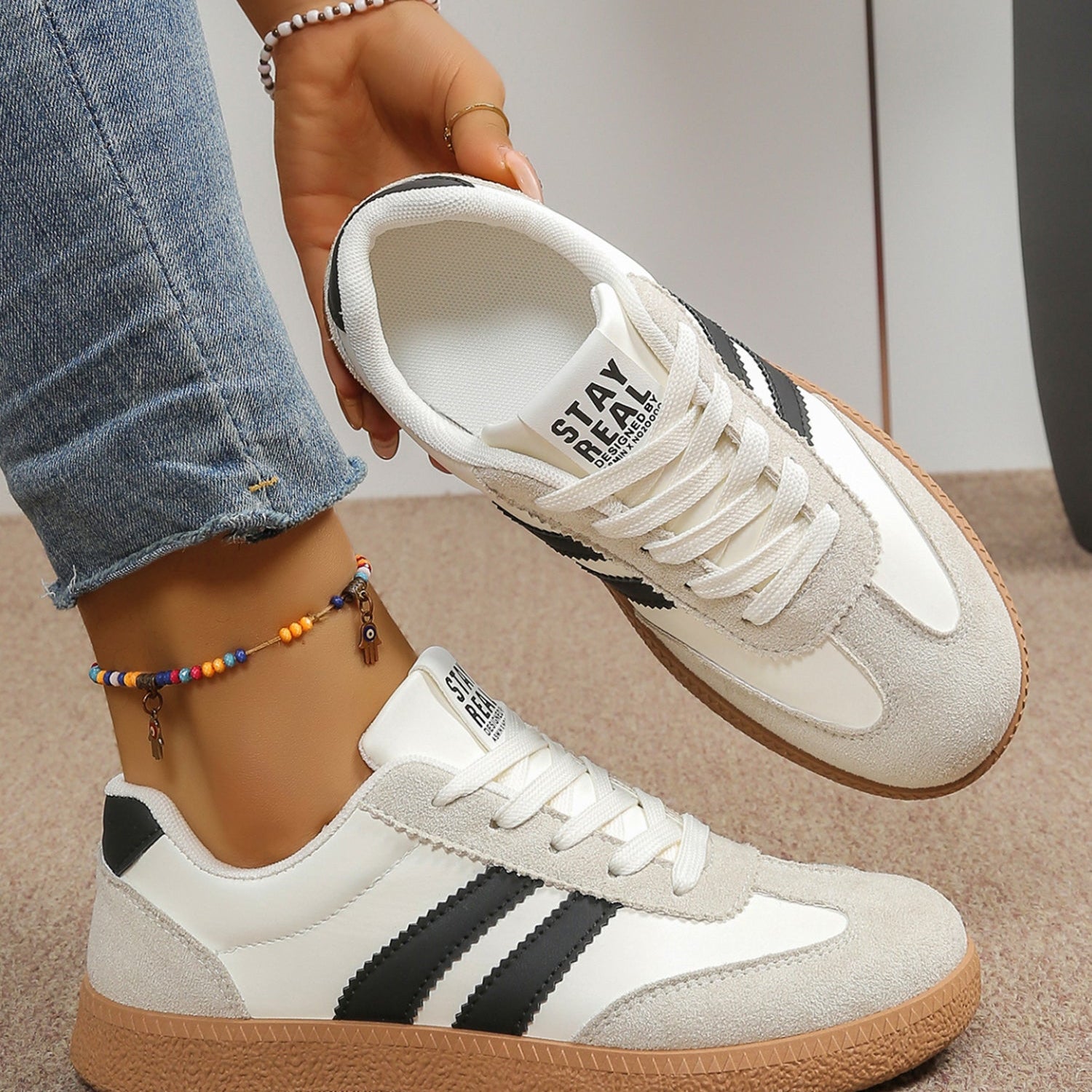 Harper Leather Lace Up Shoes