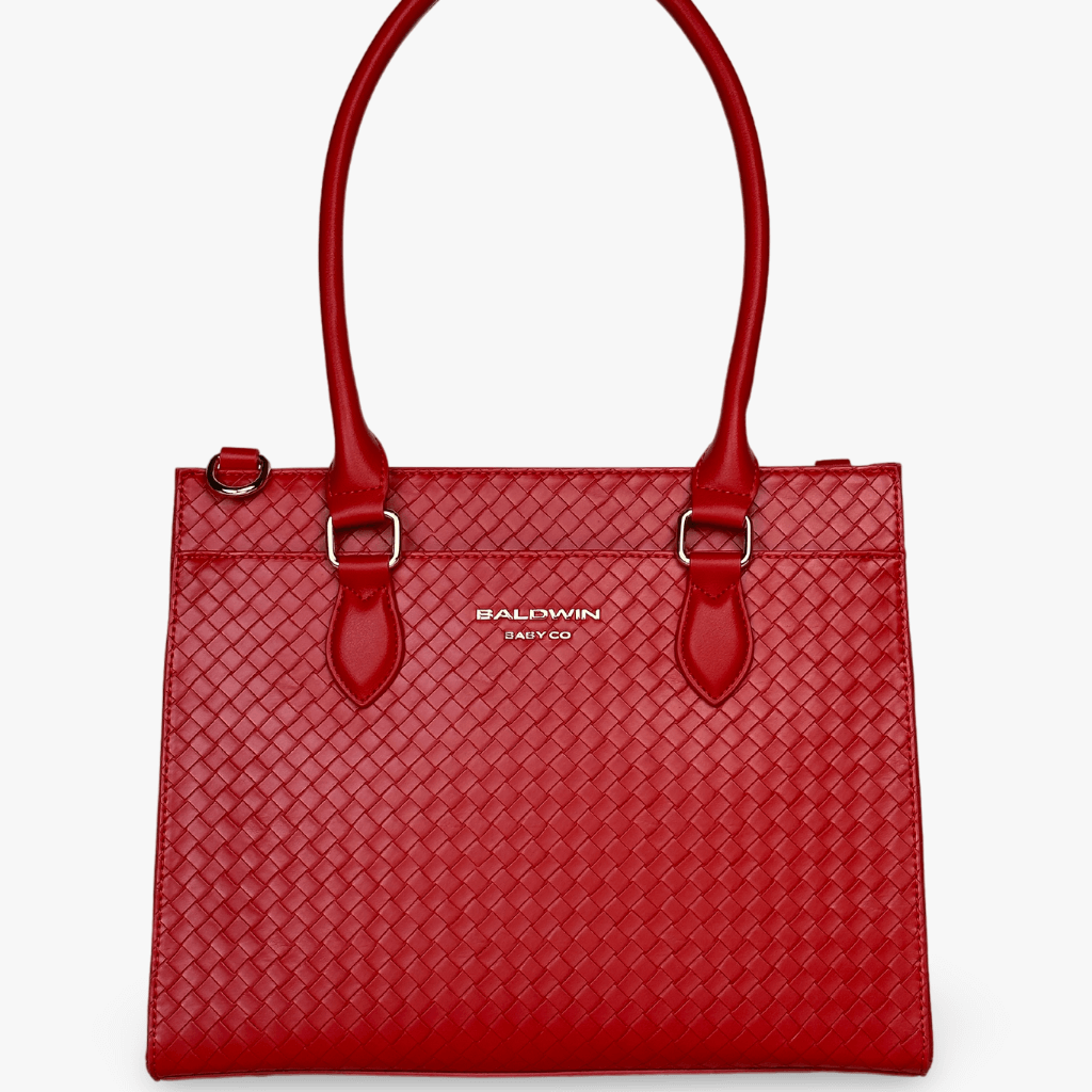 The Montrose Diaper Bag Tote - Cardinal