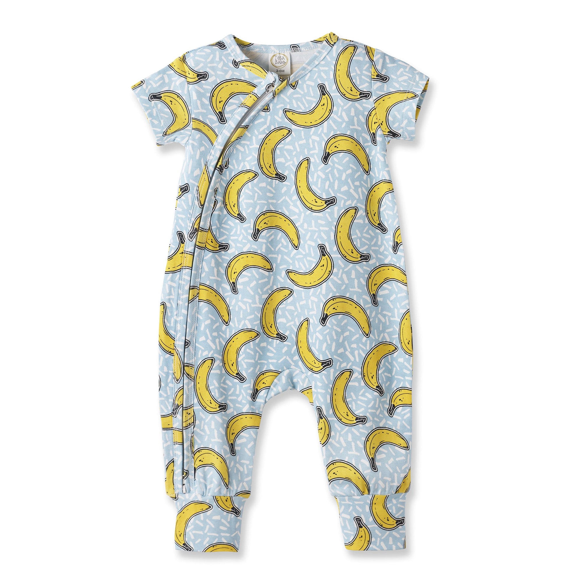 Banana Split Convertible Bamboo Zipper Romper for Baby