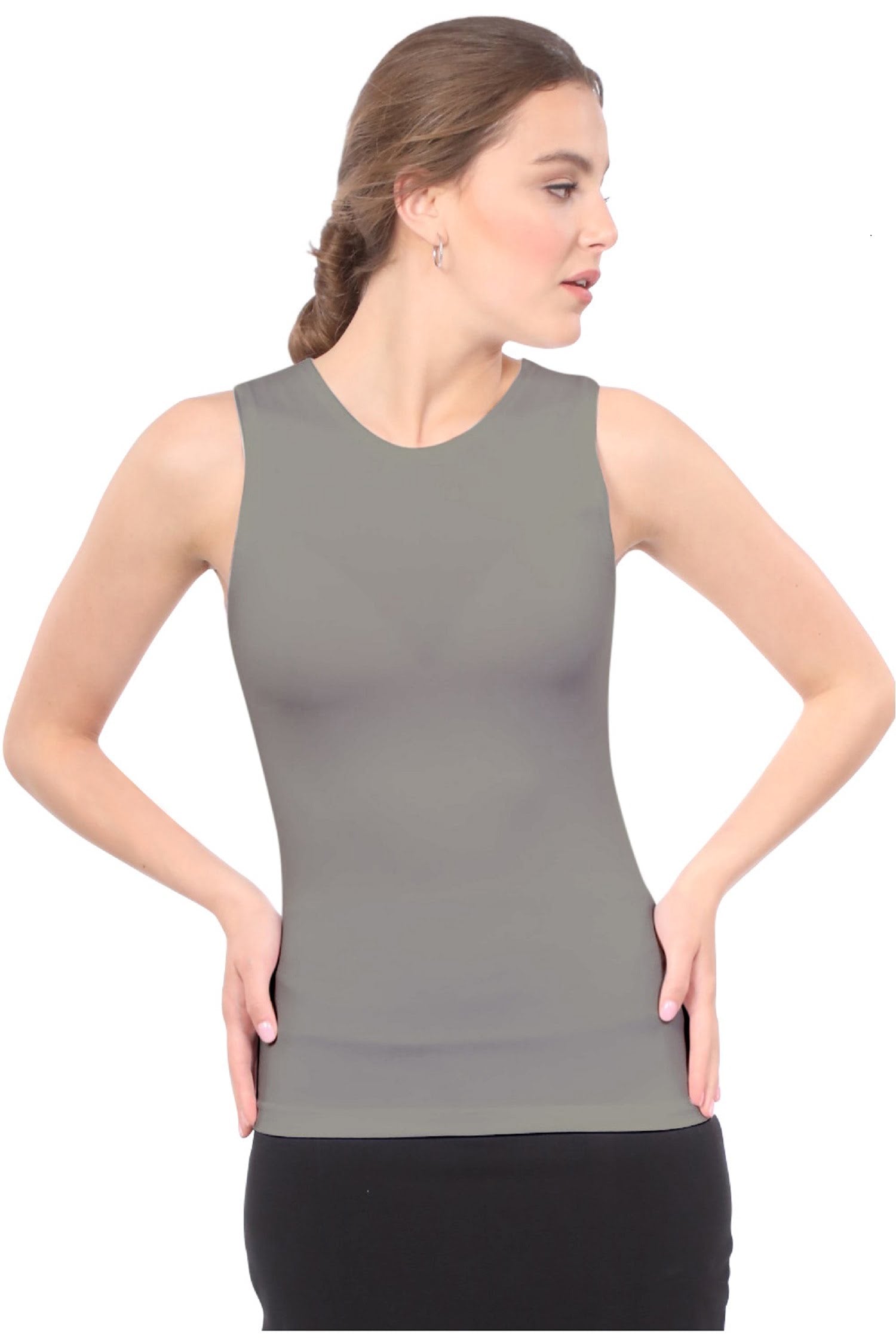 Premium Sleeveless Layering Tank Top with Full Shoulder Coverage