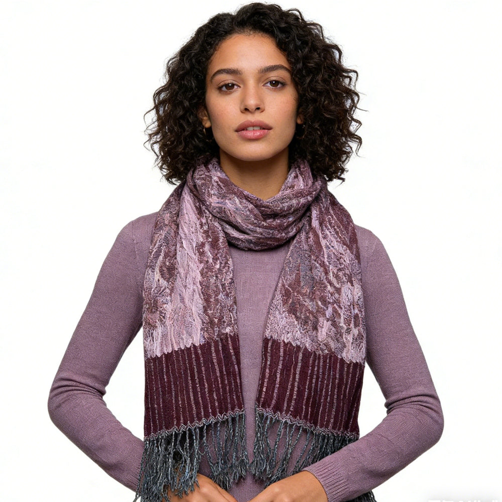 2pcs Glamorous Dinner Accessory Rich Jacquard Texture Catches Light Evening Jacquard Scarf, Luxe Look For Evening Wear, Scarf, vacation, daily Life, evening, party and office.