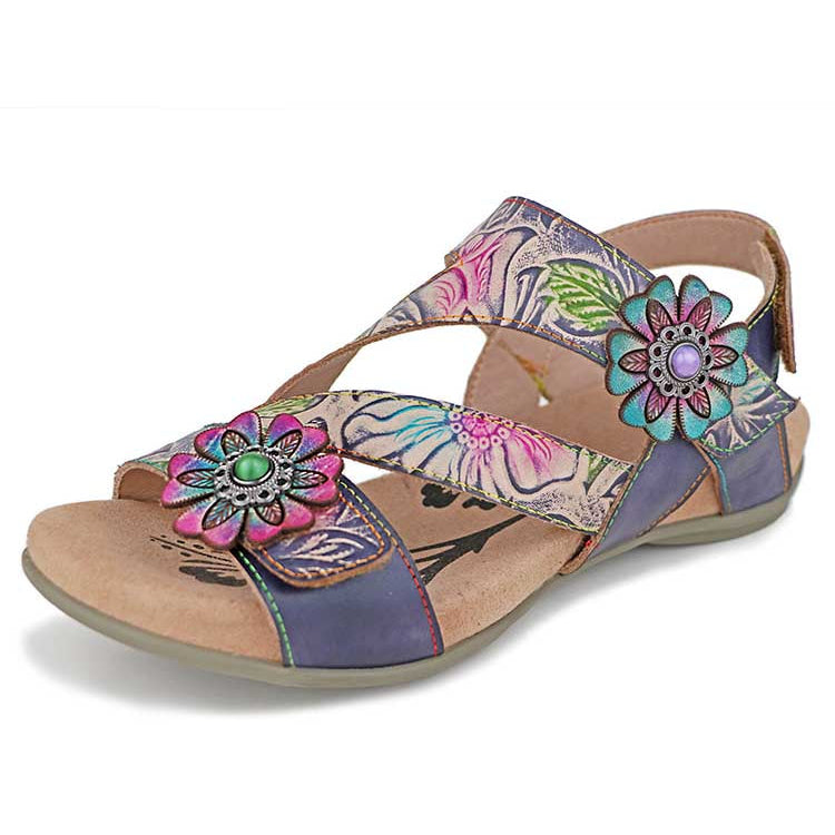 Soleil Boho Leather Sandals