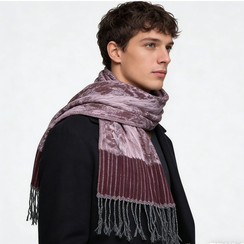 2pcs Glamorous Dinner Accessory Rich Jacquard Texture Catches Light Evening Jacquard Scarf, Luxe Look For Evening Wear, Scarf, vacation, daily Life, evening, party and office.