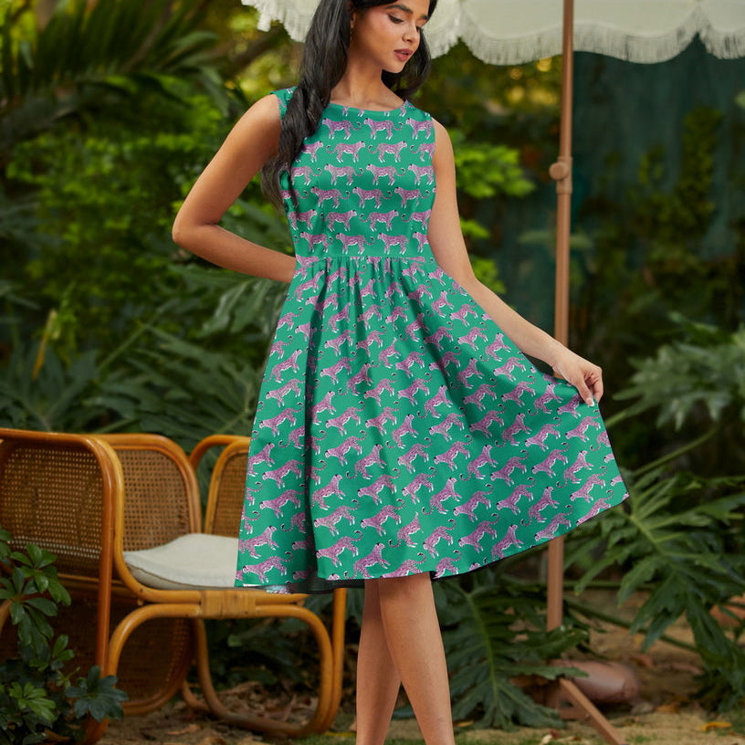 Leopard Vintage Dress
