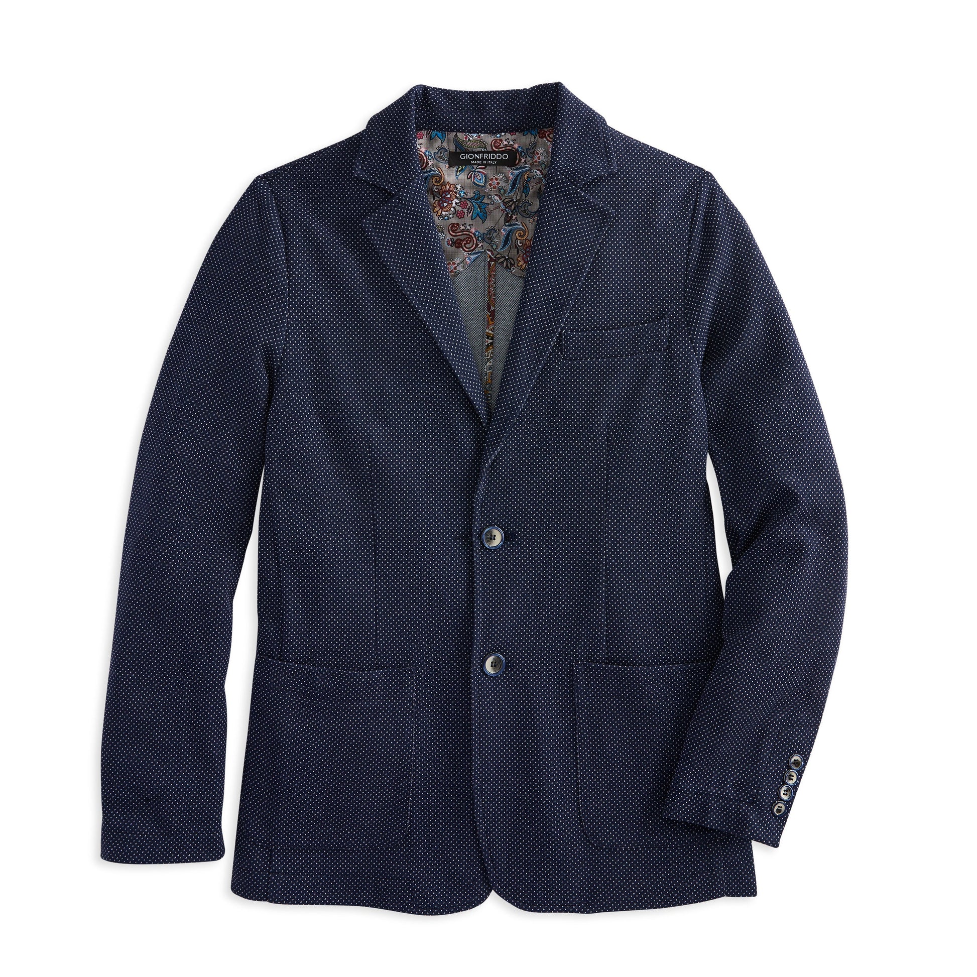 Pin Dot Knit Blazer
