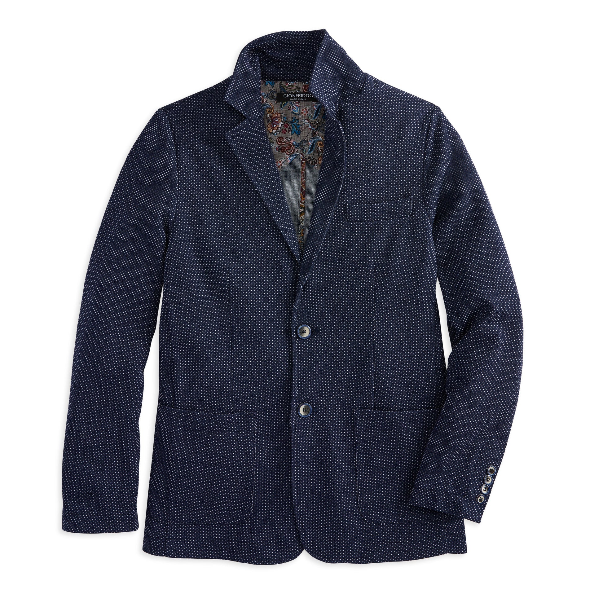 Pin Dot Knit Blazer