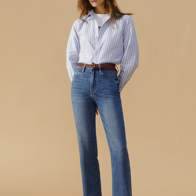 Chelsea High Rise Straight Crop Jeans HJ005