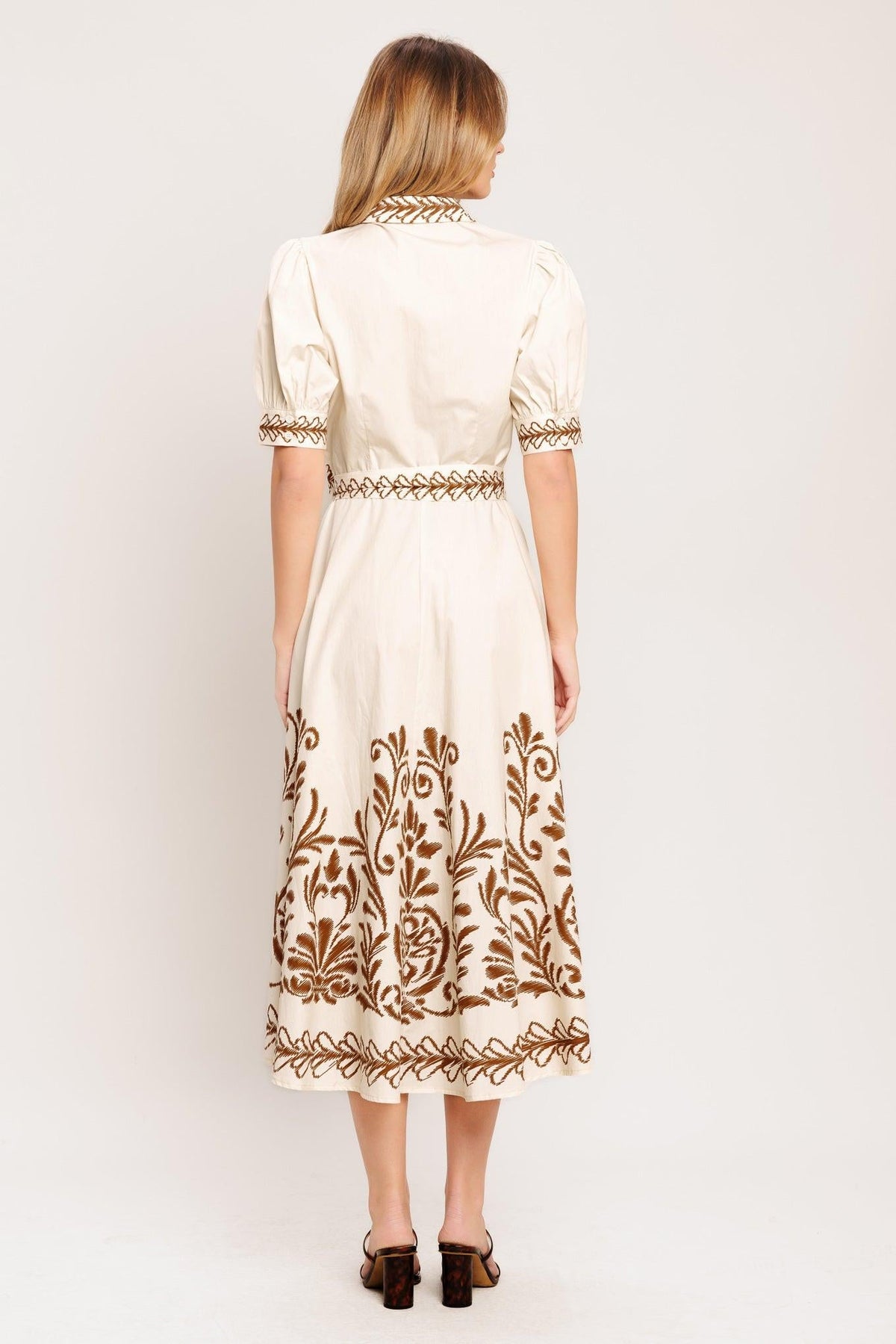ROMANTIC HEIRLOOM WOVEN MIDI DRESS