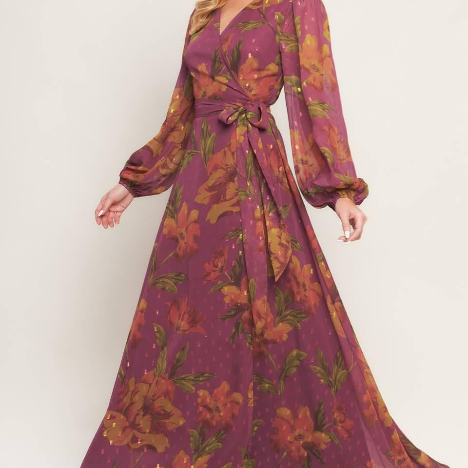 EMBER GARDEN WOVEN MAXI DRESS