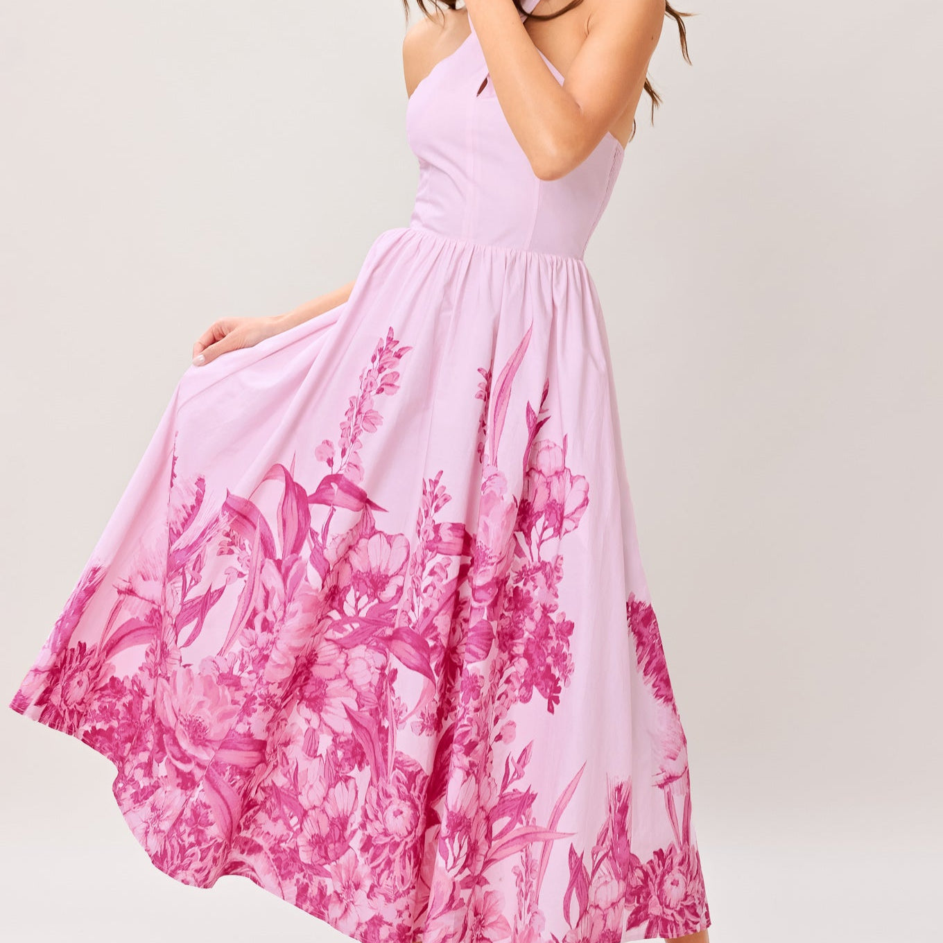 ROSELIGHT DREAM WOVEN MIDI DRESS