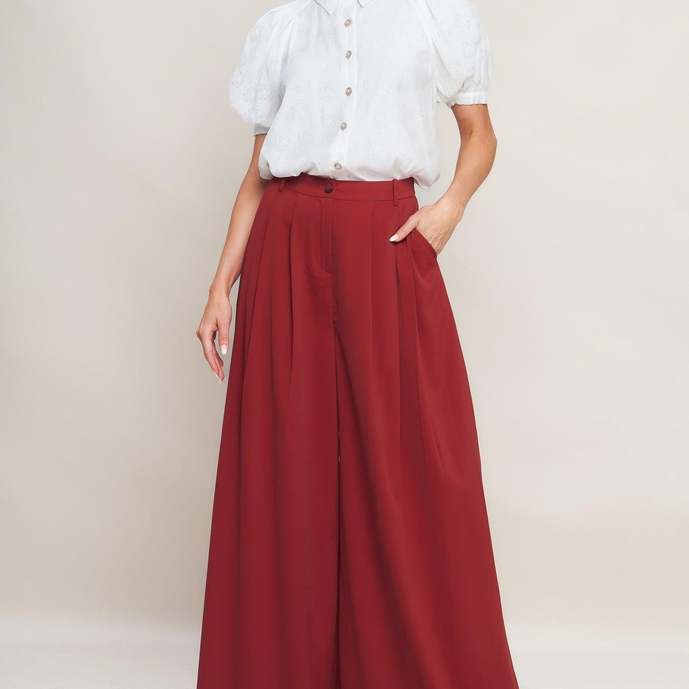 THROW IT BACK WOVEN PANTS