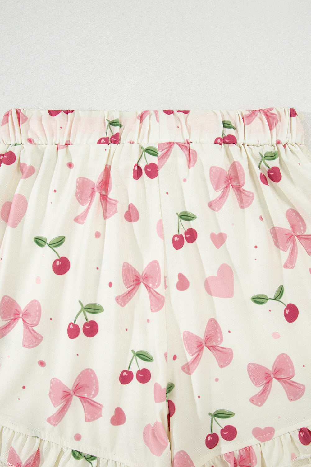 Pink Bows & Cherry Pajama Set