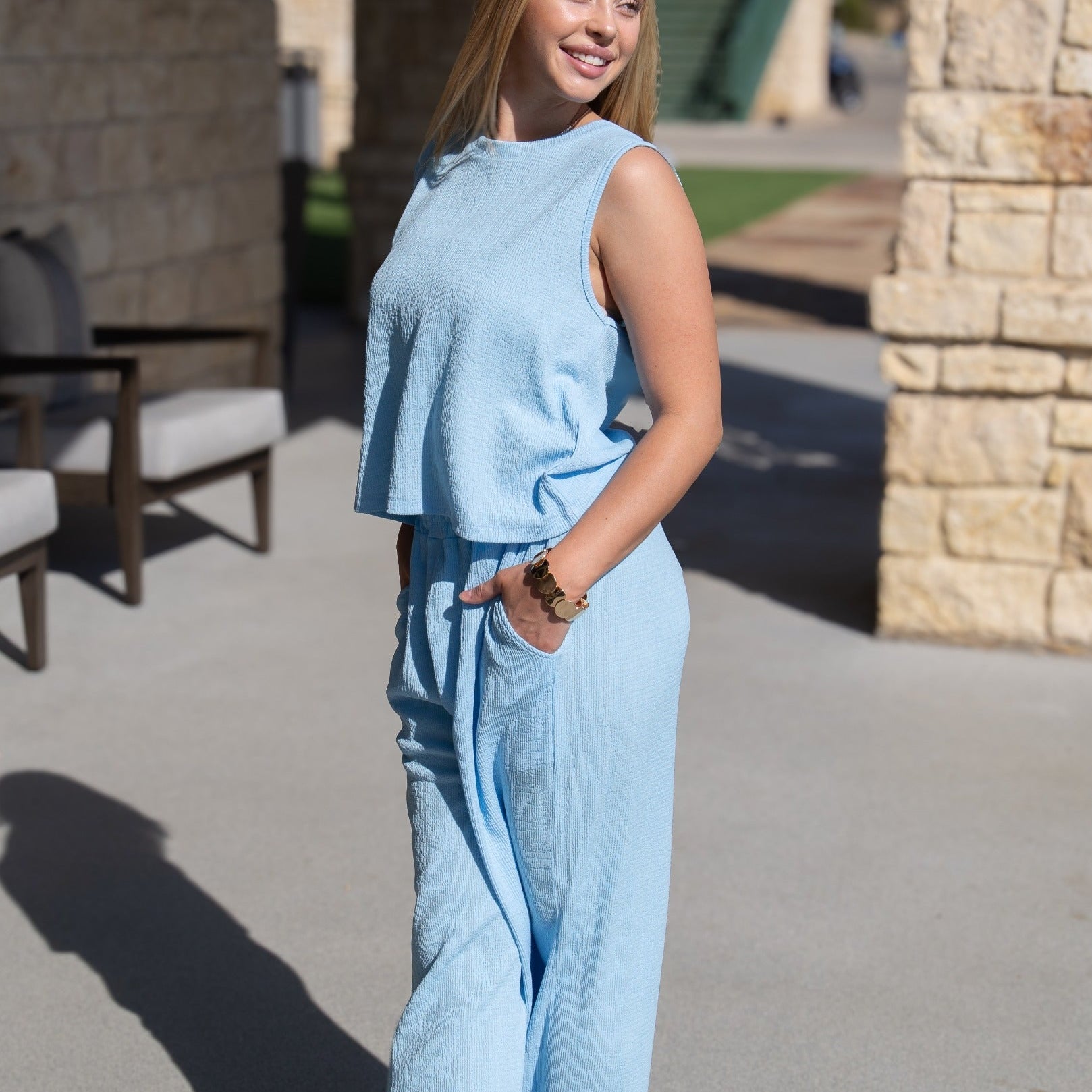 The Earhart Pants, Blue
