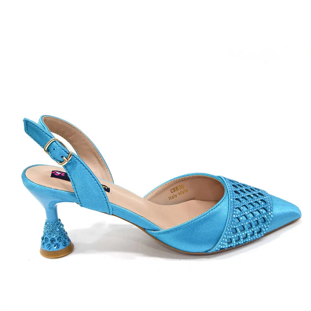 Latest Women Italian Shoes and Matching Bags TE342