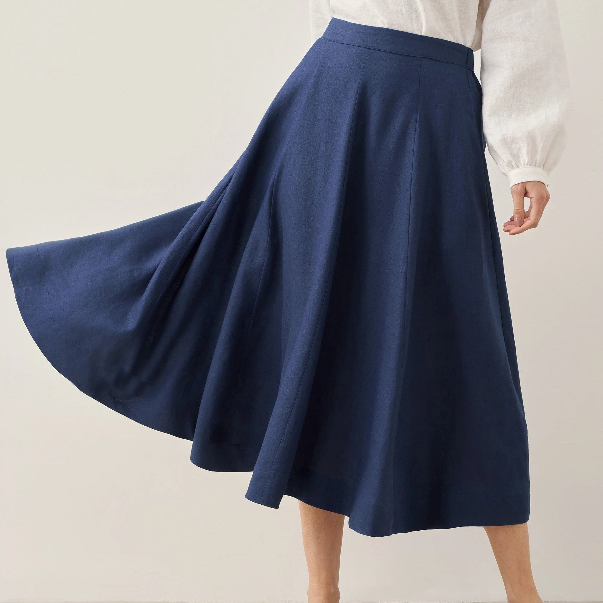 100% Linen A-Line Skirt JEMMA