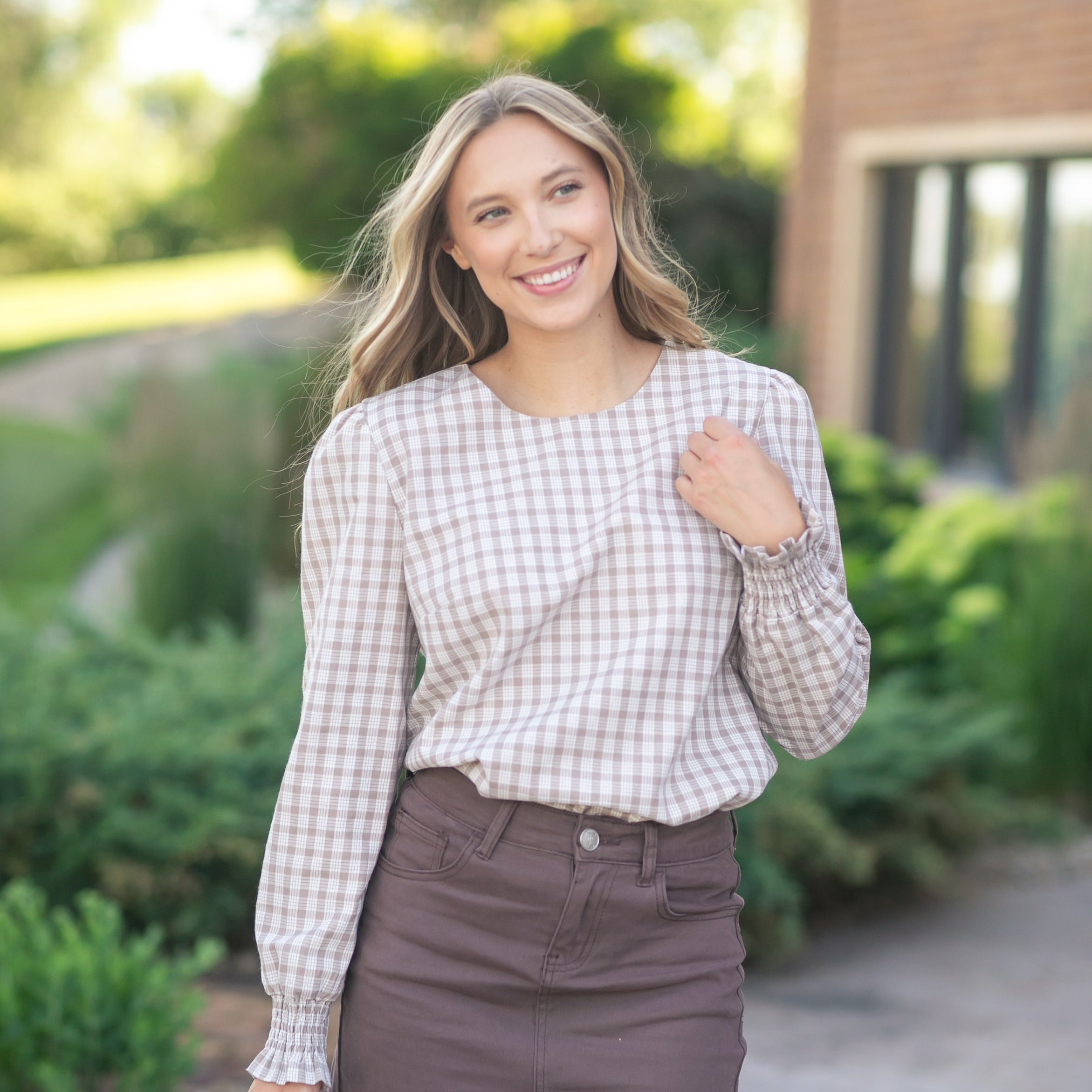 Blake Cinched Sleeve Blouse