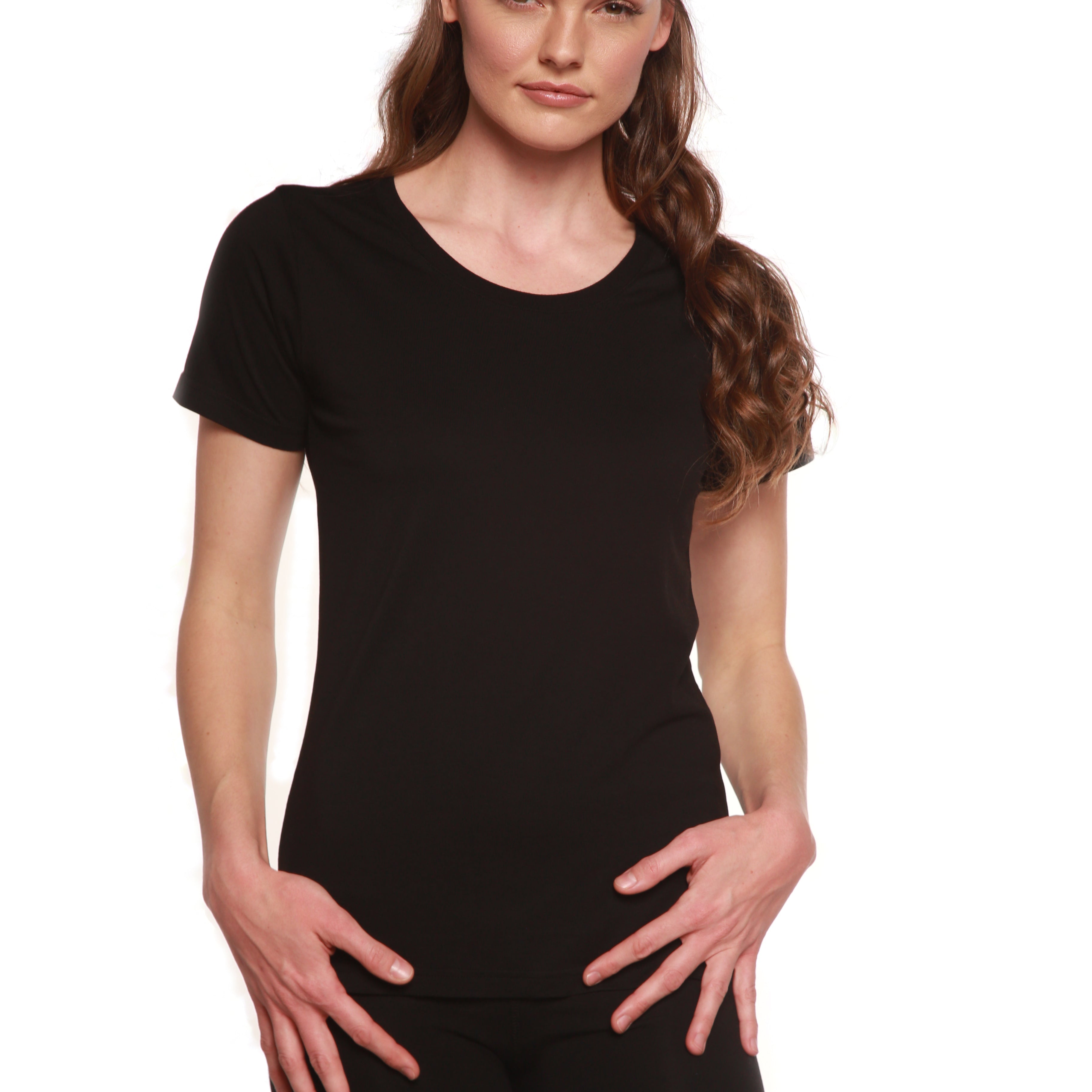 Women's Bamboo/Cotton Short Sleeve Scoop Neck T-Shirt
